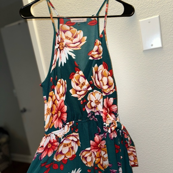 Elegant Floral Maxi Dress with Tie Waist - Picture 3 of 6